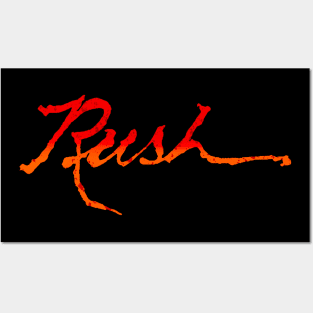 Rush Band - Distressed Posters and Art